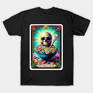 Cereal Killer Funny Tarot Card T-Shirt